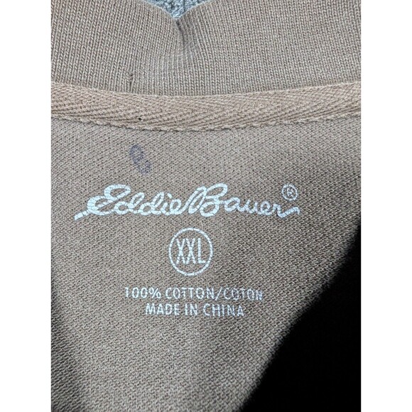 Eddie Bauer Mens Size 2XL Brown Short Sleeve Casual Pullover Polo Shirt - Picture 3 of 6